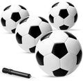 PlayBolt Official Size 5 Soccer Ball – 32-Panel PVC, Includes Pump, 4-Pack Variant: Classic 4-Pack+Size 5