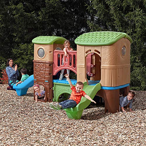Kids Climber Playset with Slides & Playhouse - Outdoor Jungle Gym for Ages 2-6 Variation of Climber