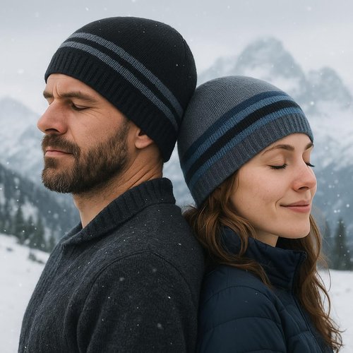 BUTITNOW Oversize XXL Winter Beanie Knit Hat for Men - Daily Knit Ribbed Cap - Warm Toboggan Skull Caps for Cold Weather
