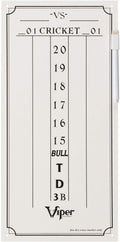Viper by GLD Products Dry Erase Scoreboard, Cricket and 01 Dart Games, White, 15.375" H x 7.875" W, Small (41-0310)