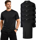Skiennix Men's Quick Dry T-Shirts - Lightweight Short Sleeve Workout Tops | 5/6 Pack for Gym & Running