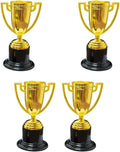 Mini Gold Trophy Cups by [Brand Name] - 4 PCS 3.74 Inch Awards for Graduation, Sports & Parties