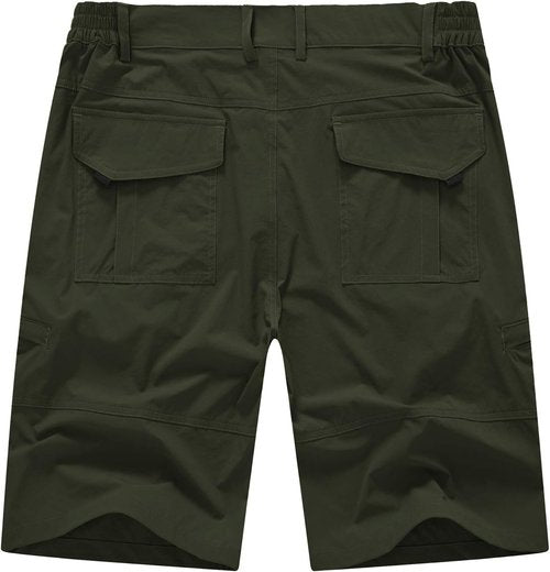 BASUDAM Men's Cargo Hiking Shorts - Lightweight, Quick-Dry Design with 6 Pockets for Camping & Travel