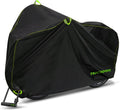 Topcrown Waterproof Bike Cover - Outdoor Storage for 1 Bike | UV, Dust & Wind Proof, XL Size (Black & Green)