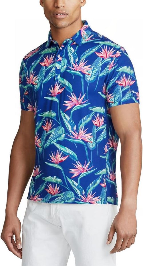 **SURF CUZ Golf Shirt - Moisture-Wicking Men's Dry Fit Polo | Short Sleeve Performance with 4-Way Stretch**