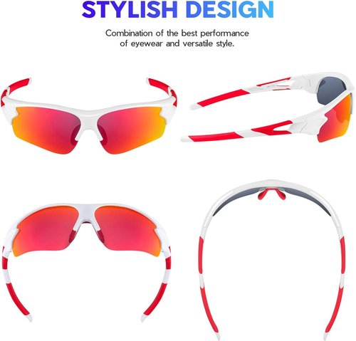 BEACOOL Polarized Sports Sunglasses - UV400 Protection for Men, Women & Youth | Ideal for Baseball, Fishing, Cycling & More