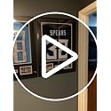 CCDCC Aluminum Jersey Display Frame 2 Pack - Sports Shirt Wall Mount, Protective Plexiglass, Fits Football Baseball Basketball Soccer Hockey