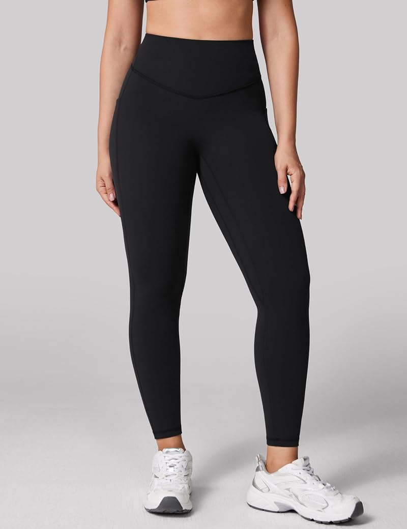 Hugcurve No Front Seam Pocket Leggings - UNISSU, Black, Large