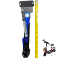Kickstand Bracket for Motorcycle Dirt Bike Scooter, Side Stand Mount with Screws - 55mm (2.17in) Hole Spacing, Universal Kickstand Support Bracket Compatible with Scooters (Blue-Hole spacing 2.2in)