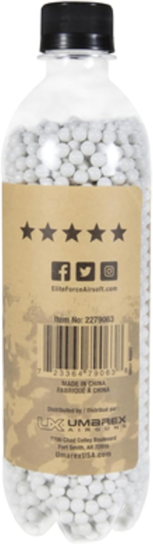 Elite Force Premium Biodegradable 6mm Airsoft BBs - .28 Gram, 2700 Count for Eco-Friendly Play