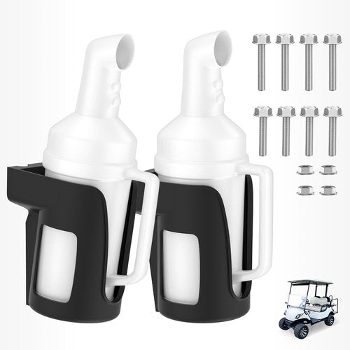 DRIVE UP Golf Cart Universal Sand Bottle, Divot Filler Sand Bottle with Rattle Proof Holder Suitable for EZGO, Club Car and Yamaha, Large Capacity - 2 Packs