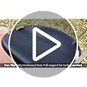 SELEWARE Heavy Duty Tree Swing for Adults & Kids - Black Cushion Style (2 Pack)