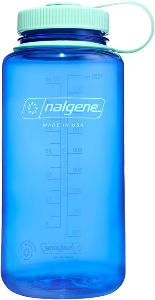 Nalgene 32 oz Wide Mouth Water Bottle - BPA-Free, Durable & Leak-Proof for Hiking, Gym & Travel