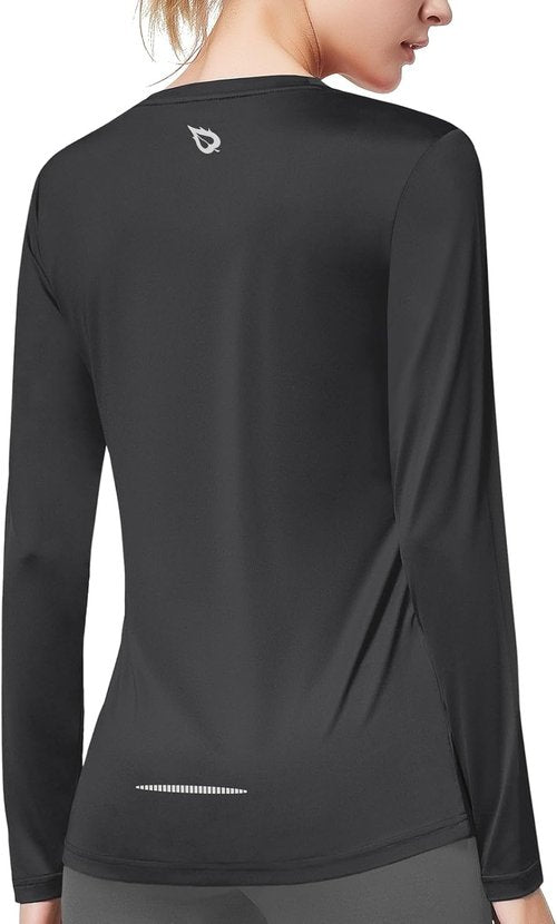 Baleaf Long Sleeve Workout Tops for Women - Quick Dry Athletic Shirts | Lightweight & Moisture Wicking