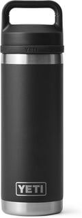 YETI Rambler 18 oz Bottle - Vacuum Insulated Stainless Steel with Chug Cap | Sleek Black Design