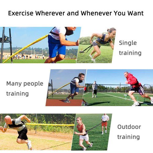 Resistance Explosive Training Rope Force Improve Power, Agility, Strength Track and Field Football Basketball Volleyball Multi-Directional Physical Equipment