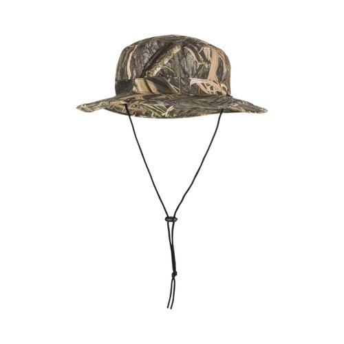 Drake Waterfowl Waterproof Boonie Hat - Hunting Fishing Breathable Full Brim Hat with Adjustable Drawstring, Shadowgrass Habitat, XL