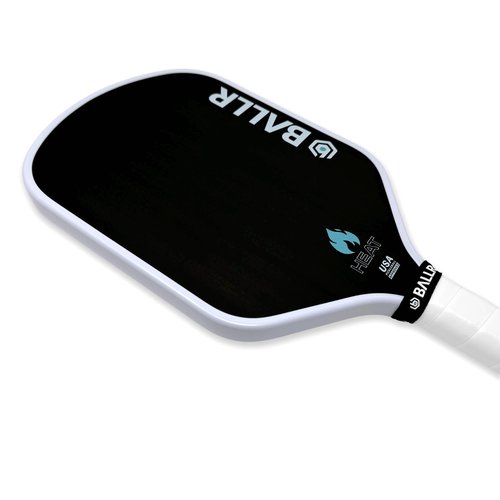 BALLR Heat Pickleball Paddle with T700 Carbon Fiber Surface for Increased Spin and Control - Thermoformed for a Larger Sweet Spot - USAPA Approved