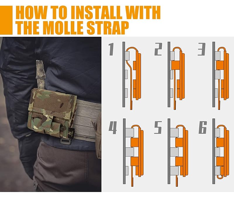 KRYDEX Molle Dump Pouch Roll-Up 6 AR Magazines MC Variation