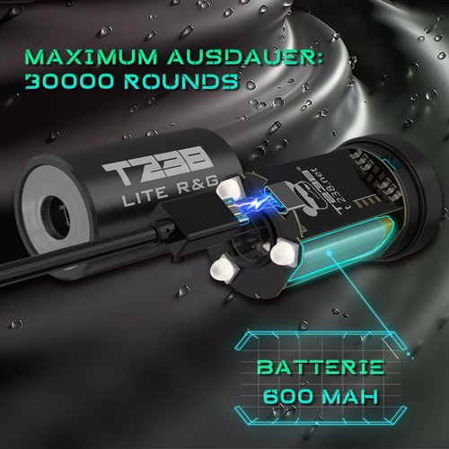 T238-LITE R&G Airsoft Tracer Unit, Spitfire Tactical Muzzle Flash Simulator for Airsoft/Gel Blaster with 14mm CCW Threaded Interface
