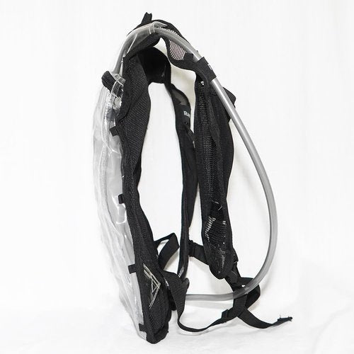 RAVERUNNER® Clear Hydration Pack – Festival-Approved Hydration Backpack Clear with 2L Bladder – Lightweight Clear Water Backpack for Festival Entry – Bounce-Free Clear Hydropack for Raves