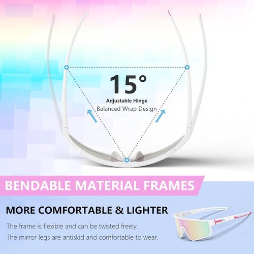 IKTOD 3 Pack Polarized Running Sunglasses for Women Mens Sunglasses UV Protection for Cycling Baseball Fishing