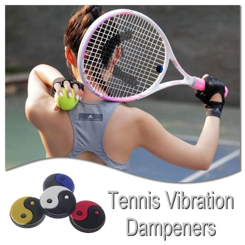 NB 12 Pcs Tennis Vibration Dampeners Silicone Racket Shock Absorbers Tennis Racket Accessories for Tennis Players