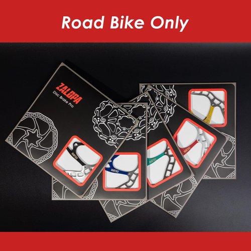 ZALOPA Pro 160mm Disc Brake Rotor R7 for Road Bike Super Light Weight Stainless Steel Mix with Carbon Steel Black
