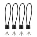 4 Pcs Cable Locks with Keys, Bike Locks, 15 Inch Heavy Duty Keyed Wire Lock Cable with Keys, for Indoor Outdoor Bike Bicycle Helmet Cabinet Fence Gate Lock(Black)