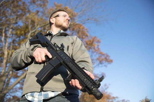 DPMS Full Auto BB Air Gun - CO2-Powered with Dual Action Capability for Enhanced Shooting Experience