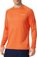 Baleaf Men's UV Protection Long Sleeve Rash Guard - SPF UPF 50+ Quick Dry Fishing & Running Shirt