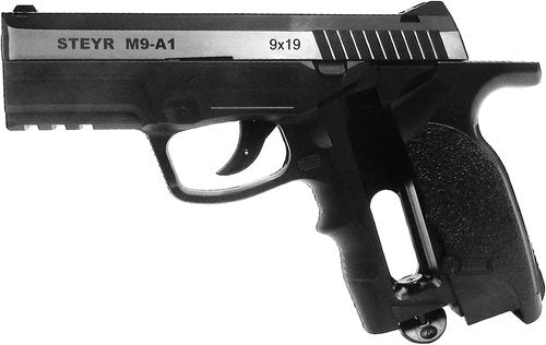 ASG Steyr M9-A1 .177 Caliber Steel BB Gun - Non-Blowback Air Pistol in Silver/Black