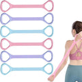 Figure 8 Resistance Bands - Versatile Yoga & Pilates Stretching Equipment for Full-Body Workouts | 6 Pack