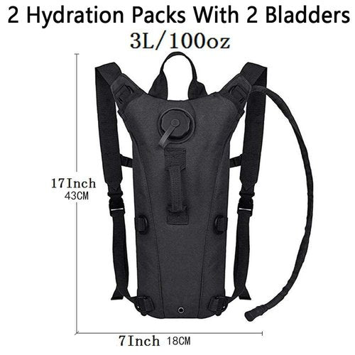 ATBP Running Hydration Vest Pack Tactical 3L Water Bladder Backpack Bag for Cycling Marathon Hiking Daypack Men & Women
