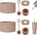 HYZ Silicone Spill Proof Stopper Set - 8 Piece Accessories for Stanley H2.0 Tumblers | Almond Rose