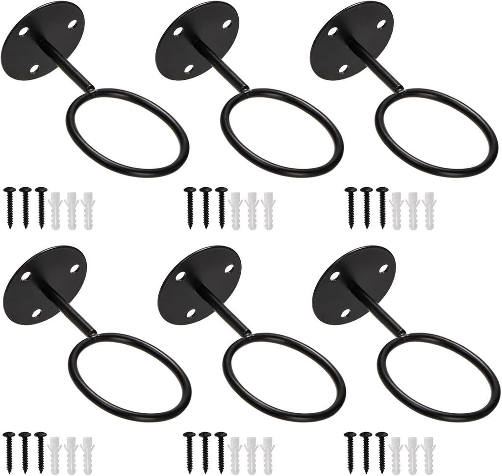 Tebery Baseball Display Wall Holder - 6 PCS Sturdy Mount for Memorabilia & Sports Ball Organization