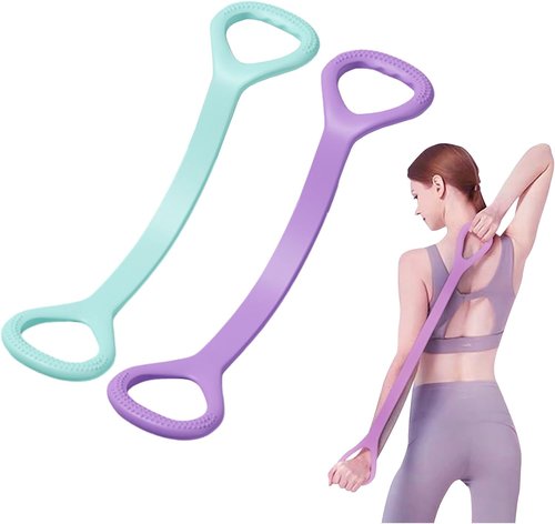 ANIS·KEAAR Figure 8 Resistance Bands - Elastic Fitness Ropes for Full-Body Workouts | Ideal for Yoga, Pilates & Home Gym