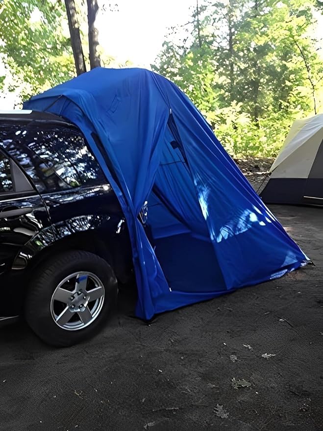 Universal SUV Tent for Camping and Hiking - Lightweight with Rainfly & Stakes