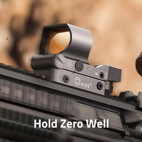 CVLIFE Red Dot Sight - 1x28x40mm Reflex Optics with 4 Adjustable Reticles for 20mm Picatinny Rail