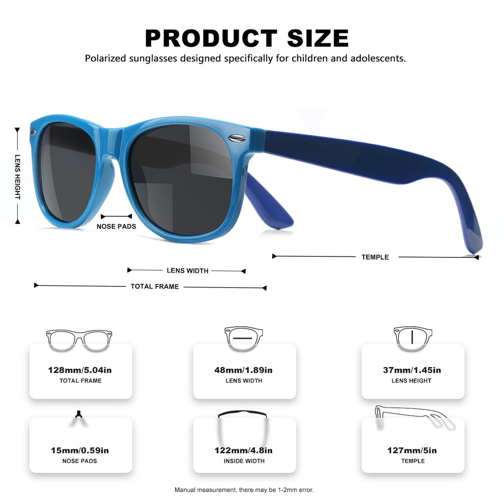 AWGSEE Kids Polarized Sunglasses UV400 Protection Toddler Sun Glasses for Boys Girls Shades