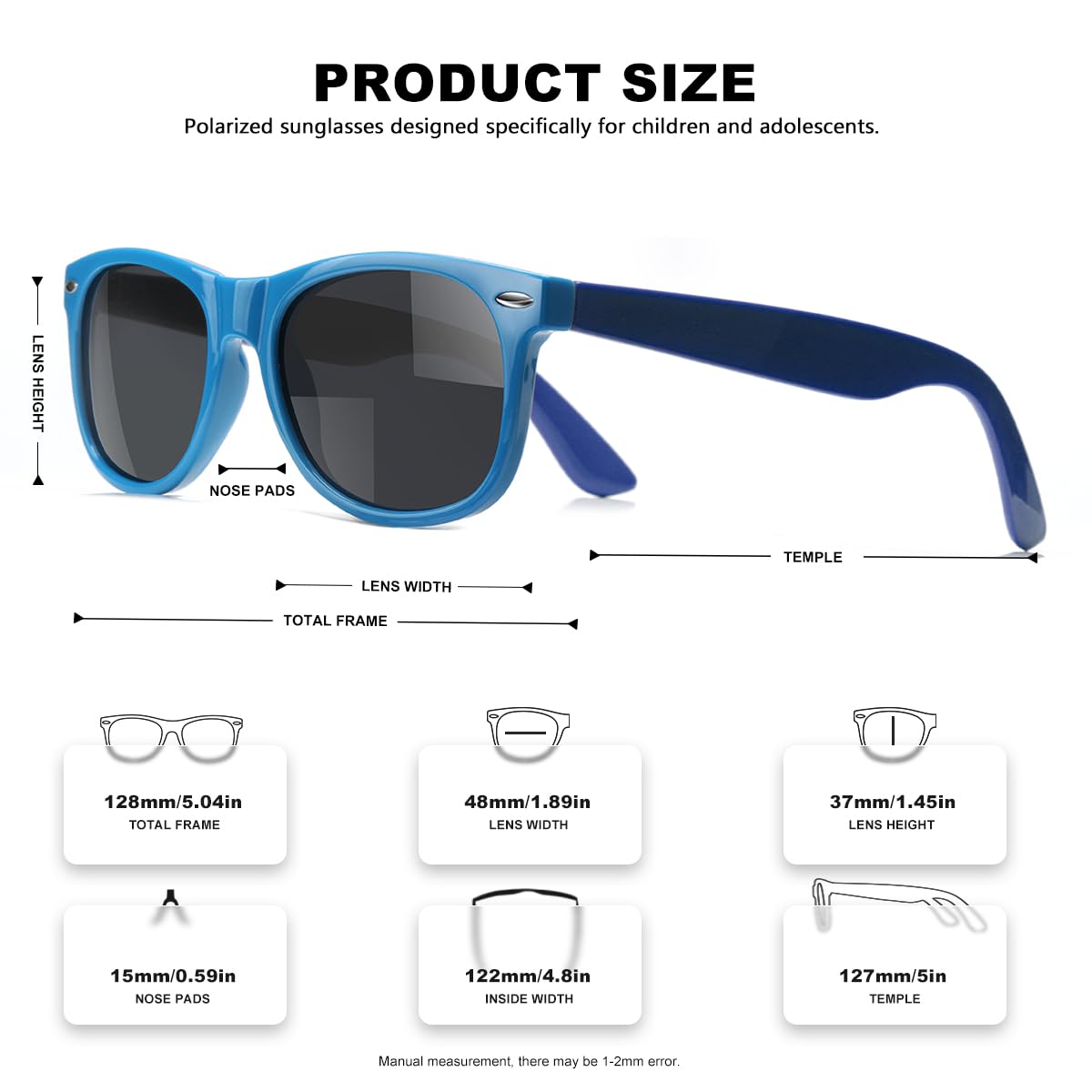 AWGSEE Kids Polarized Sunglasses UV400 Protection Toddler Sun Glasses for Boys Girls Shades