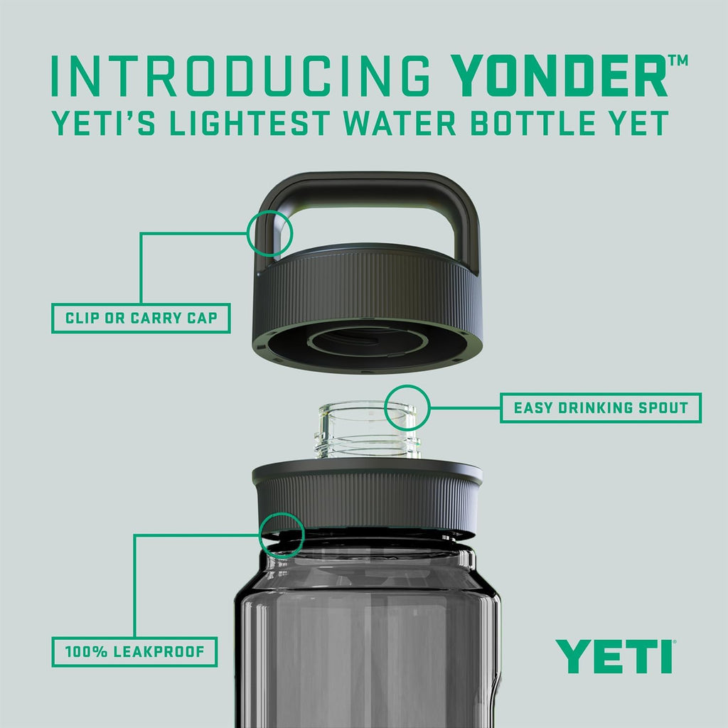 YETI Yonder Water Bottle - Lightweight, Leakproof & BPA-Free with Yonder Chug Cap | Perfect for Outdoor Adventures