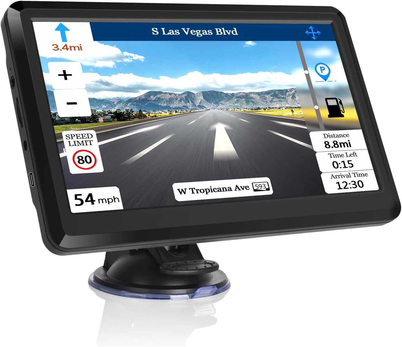 Skiennix 2025 Map GPS Navigation - Turn-By-Turn Directions & Driver Alerts for Trucks, RVs, Cars