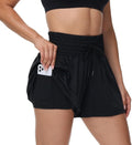 Blaosn Athletic Shorts for Women - High Waist Flowy Gym & Running Skort with Pocket | Casual Summer Wear