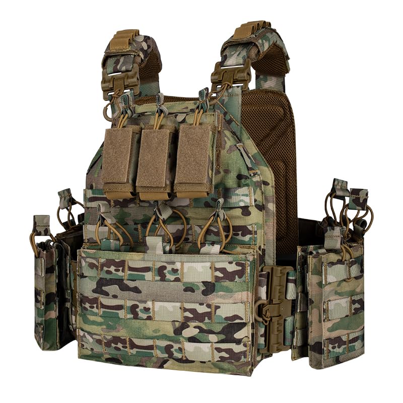 PIKEON Cp Tactical Vest with Quick Release - Outdoor Airsoft & Combat Vest