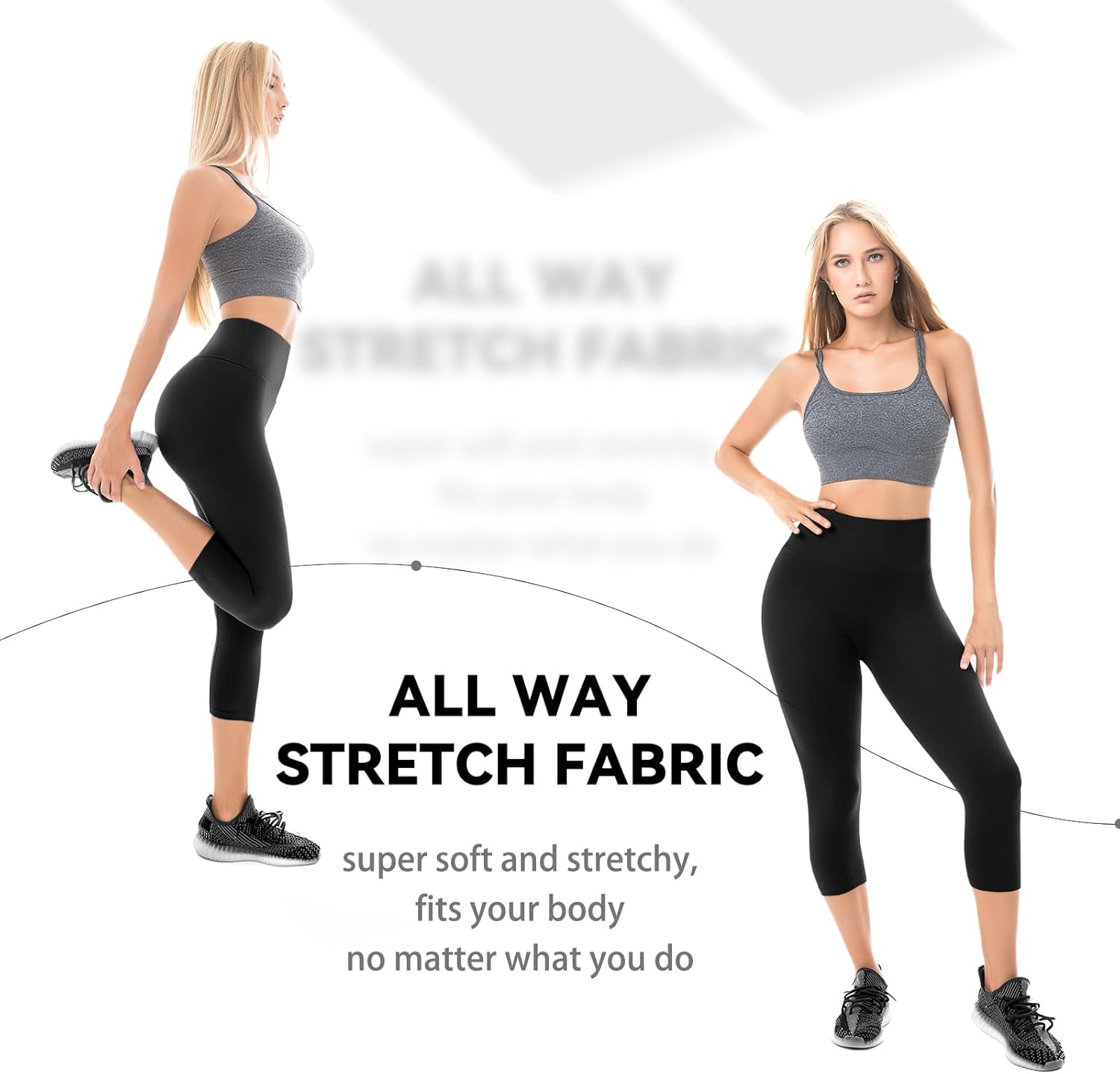 Walifrey Capri Leggings - Buttery Soft High-Waisted Workout Leggings for Women | Perfect for Yoga & Gym