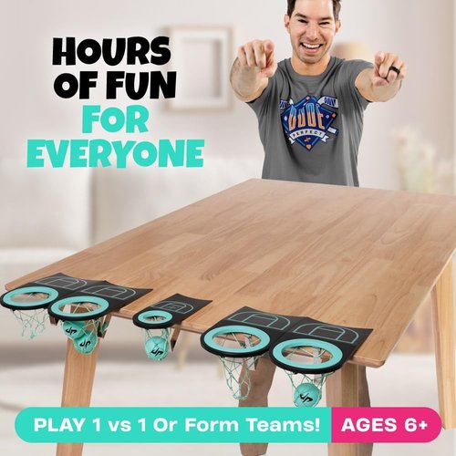 Dude Perfect Tabletop Roll Game - Fun Target Toss for Kids & Adults | Perfect for Family Game Night, Ages 6+