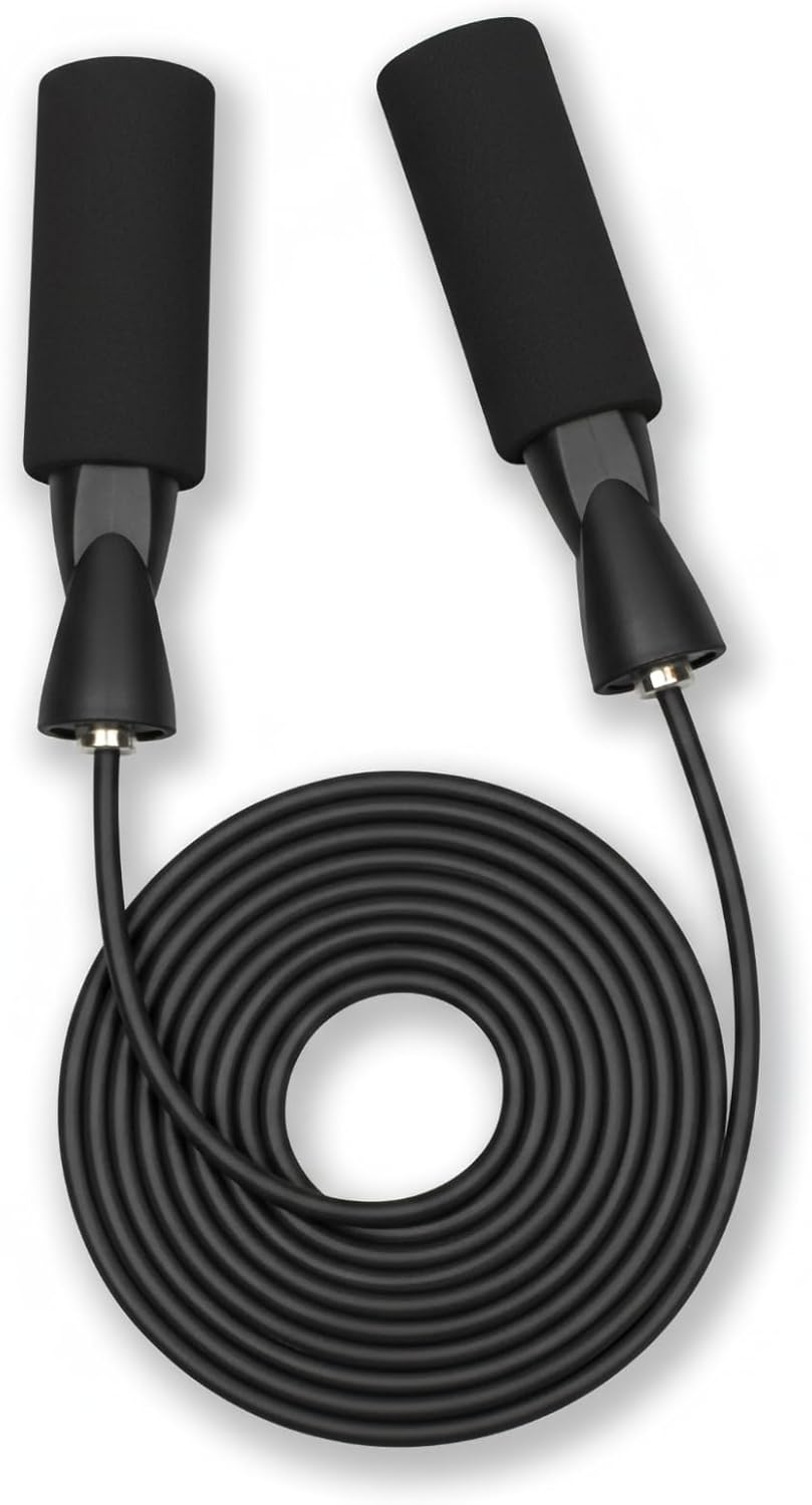 XYLsports Jump Rope - Adjustable PVC Fitness Rope with Tangle-Free Design & Foam Handles | Ideal for Cardio & Home Workouts