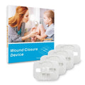4 Pack Emergency Wound Closure Strips, Double Zip Wound Closure Device, Butterfly Stitches Alternative, Suture-Free Skin Closure for Home First Aid Kits & Outdoor Use