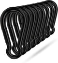 Heavy Duty Black Carabiner Clip by [Brand Name] - Spring Snap Hook for Camping, Hiking, Fishing & More